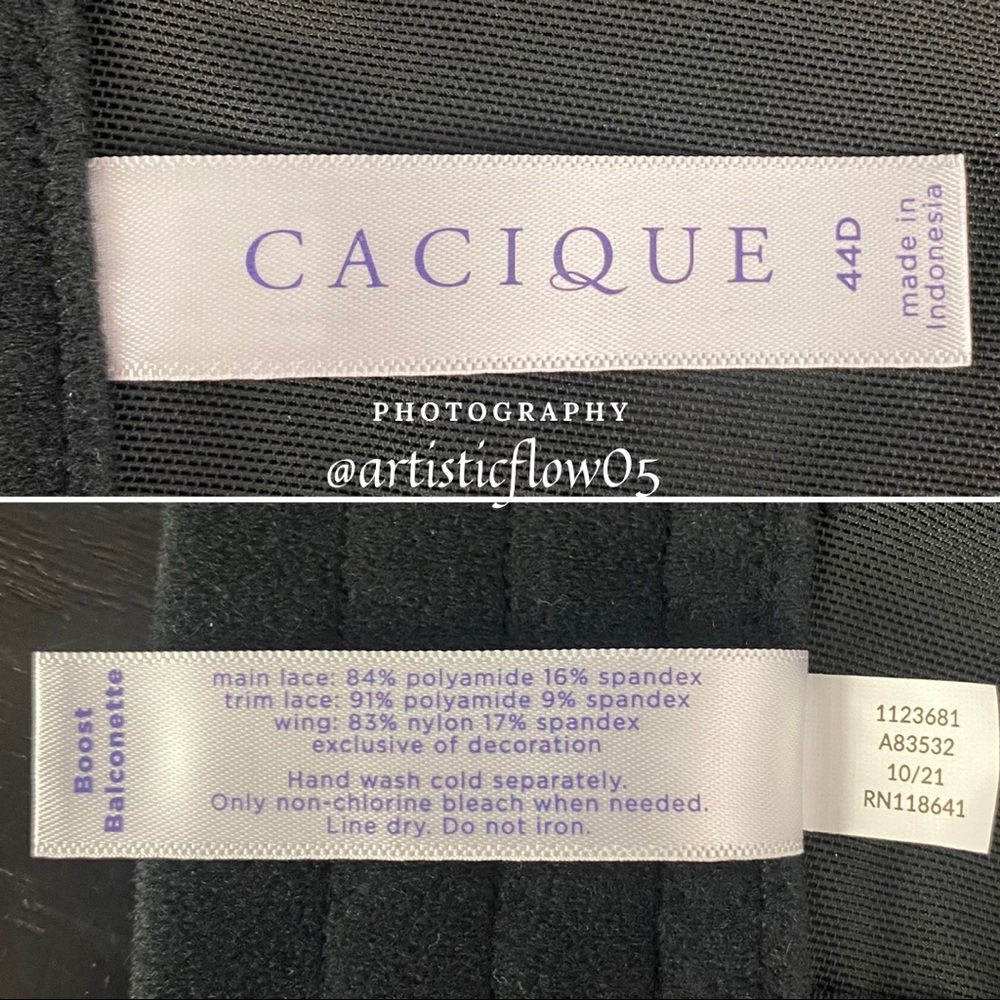 NEW! Cacique Ruffle Lace Boost Balconette Bra 44D - Picture 7 of 10